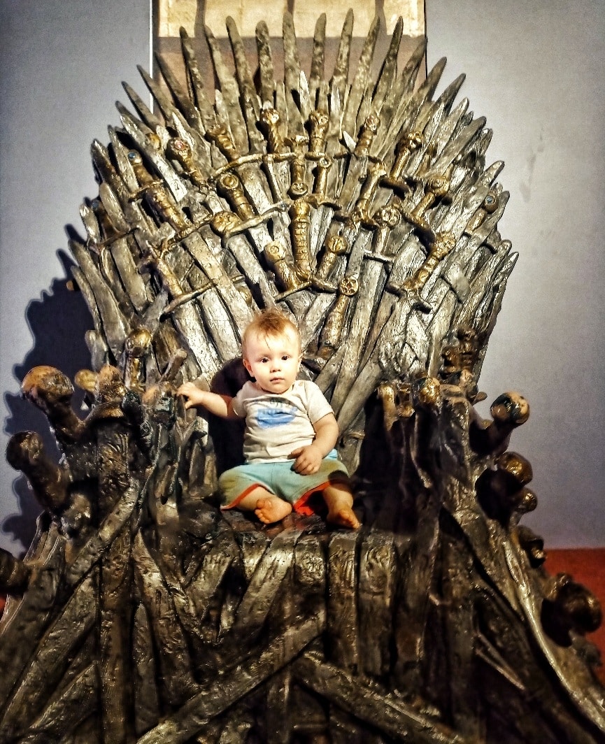 Our baby, the king of the Iron Throne on Lokrum island