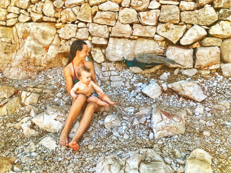 Seeing peacocks on Lokrum island was one of our favourite things to do in Dubrovnik with kids