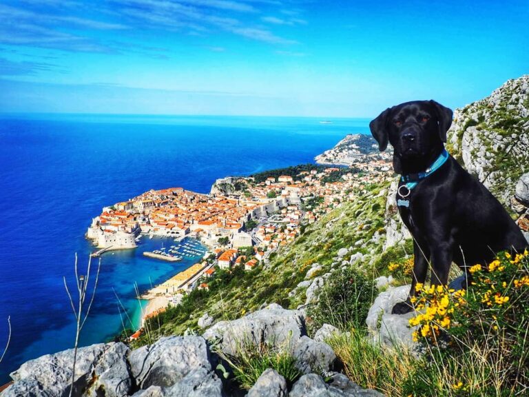 Panoramic view of Dubrovnik from Mount Srđ during a 3 days in Dubrovnik itinerary