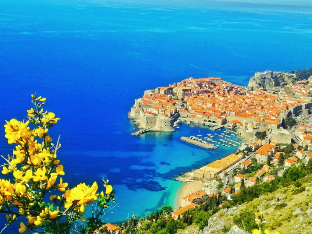 Panoramic view of Dubrovnik Old Town from Mount Srđ – 3 days in Dubrovnik itinerary
